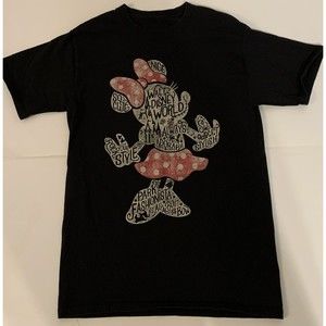 Hanes Walt Disney World Minnie Mouse Fashionista Style T Shirt Womens Sz Small